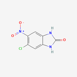 molecular formula C7H4ClN3O3 B1283991 5-chloro-6-nitro-1H-benzo[d]imidazol-2(3H)-one CAS No. 60713-78-2