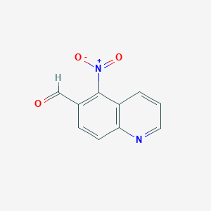 molecular formula C10H6N2O3 B012840 5-Nitroquinoline-6-carbaldehyde CAS No. 101327-85-9