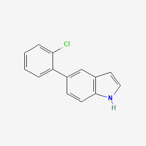 molecular formula C14H10ClN B12840008 5-(2-chlorophenyl)-1H-indole 
