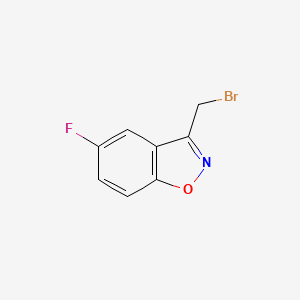 molecular formula C8H5BrFNO B1284001 3-(Bromomethyl)-5-fluorobenzo[d]isoxazole CAS No. 63167-28-2