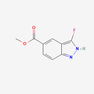 molecular formula C9H7FN2O2 B12840024 Methyl 3-fluoro-1H-indazole-5-carboxylate 