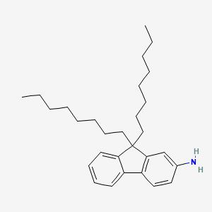molecular formula C29H43N B12840101 9,9-Dioctyl-9H-fluoren-2-amine 