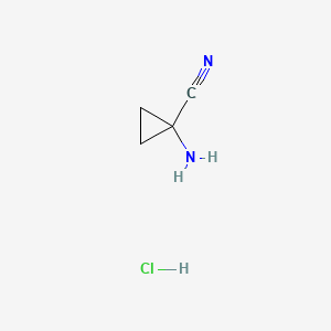 molecular formula C4H7ClN2 B1284011 1-Amino-1-cyclopropanecarbonitrile hydrochloride CAS No. 127946-77-4