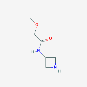 molecular formula C6H12N2O2 B12840174 N-(azetidin-3-yl)-2-methoxy-acetamide 