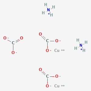 molecular formula C3H8Cu2N2O9 B12840371 diazanium;dicopper;tricarbonate 