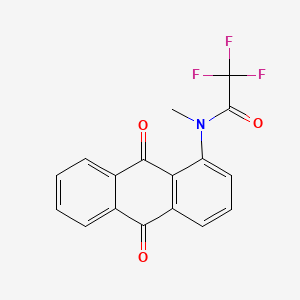 molecular formula C17H10F3NO3 B12840421 Acetamide, N-(9,10-dihydro-9,10-dioxo-1-anthracenyl)-2,2,2-trifluoro-N-methyl- CAS No. 71302-68-6