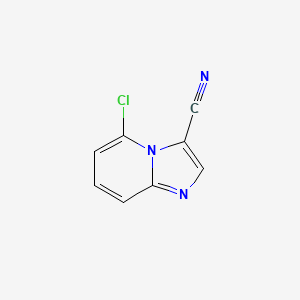 molecular formula C8H4ClN3 B12840486 5-Chloroimidazo[1,2-a]pyridine-3-carbonitrile 