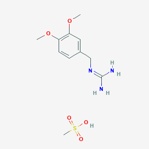 molecular formula C11H19N3O5S B128405 Veratrylguanidine methane sulfonate CAS No. 148741-67-7