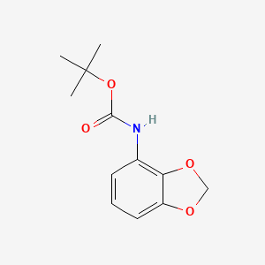 molecular formula C12H15NO4 B1284056 tert-Butyl benzo[d][1,3]dioxol-4-ylcarbamate CAS No. 111081-10-8