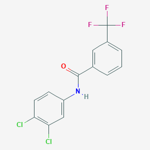 molecular formula C14H8Cl2F3NO B12840589 N-(3,4-dichlorophenyl)-3-(trifluoromethyl)benzamide 