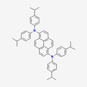 molecular formula C52H52N2 B12840786 N1,N1,N6,N6-tetrakis(4-isopropylphenyl)pyrene-1,6-diamine 