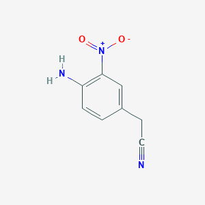 molecular formula C8H7N3O2 B1284090 2-(4-Amino-3-nitrophenyl)acetonitrile CAS No. 79545-11-2