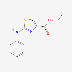 molecular formula C12H12N2O2S B1284102 Ethyl 2-(phenylamino)-4-thiazolecarboxylate CAS No. 126533-76-4