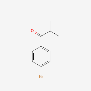 molecular formula C10H11BrO B1284108 1-(4-Bromophenyl)-2-methylpropan-1-one CAS No. 49660-93-7