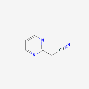 molecular formula C6H5N3 B1284120 2-(Pyrimidin-2-yl)acetonitrile CAS No. 59566-45-9