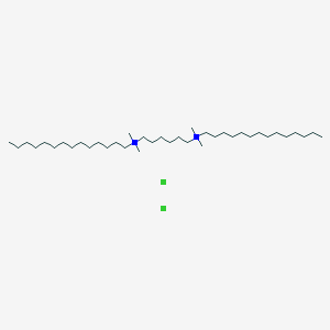 molecular formula C38H82Cl2N2 B12841200 N1,N1,N6,N6-Tetramethyl-N1,N6-ditetradecylhexane-1,6-diaminium chloride 