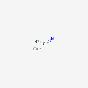 molecular formula ¹³CCuN B128413 Azanylidyne(113C)methane;copper(1+) CAS No. 93596-81-7