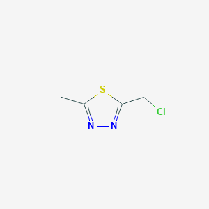 molecular formula C4H5ClN2S B1284132 2-(Chloromethyl)-5-methyl-1,3,4-thiadiazole CAS No. 75341-23-0