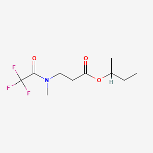 molecular formula C10H16F3NO3 B12841329 Sec-Butyl N-Methyl-N-(Trifluoroacetyl)-beta-Alaninate CAS No. 54986-71-9