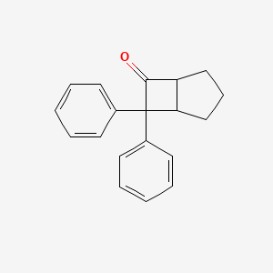 molecular formula C19H18O B12841385 7,7-Diphenylbicyclo[3.2.0]heptan-6-one CAS No. 87274-16-6