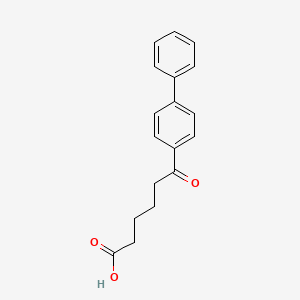 molecular formula C18H18O3 B1284139 6-([1,1'-Biphenyl]-4-yl)-6-oxohexanoic acid CAS No. 5366-53-0