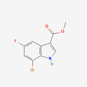 molecular formula C10H7BrFNO2 B12841534 Methyl 7-bromo-5-fluoro-1H-indole-3-carboxylate 