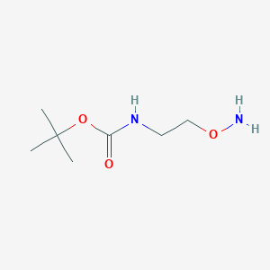 molecular formula C7H16N2O3 B1284154 Tert-butyl 2-(aminooxy)ethylcarbamate CAS No. 75051-55-7
