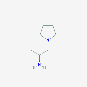 molecular formula C7H16N2 B1284156 1-(Pyrrolidin-1-yl)propan-2-amine CAS No. 50998-03-3