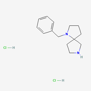 molecular formula C14H22Cl2N2 B1284168 1-Benzyl-1,7-diazaspiro[4.4]nonane dihydrochloride CAS No. 1159822-71-5