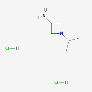 molecular formula C6H16Cl2N2 B1284169 1-(丙-2-基)氮杂环丁-3-胺二盐酸盐 CAS No. 117546-56-2