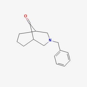 molecular formula C15H19NO B1284172 3-Benzyl-3-azabicyclo[3.3.1]nonan-9-one CAS No. 81879-64-3