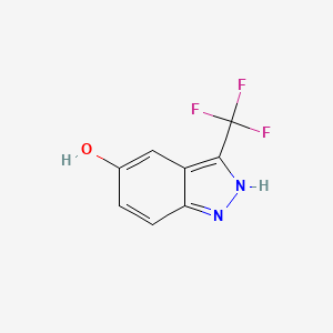 molecular formula C8H5F3N2O B12841794 3-(Trifluoromethyl)-2H-indazol-5-ol 