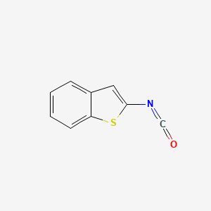 molecular formula C9H5NOS B1284184 2-Isocyanato-1-benzothiophene CAS No. 124808-79-3