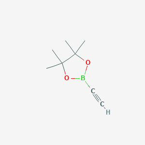 molecular formula C8H13BO2 B1284200 2-Ethynyl-4,4,5,5-tetramethyl-1,3,2-dioxaborolane CAS No. 347389-74-6