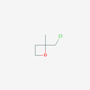 molecular formula C5H9ClO B12842029 2-Methyl-2-chloromethyloxetane 