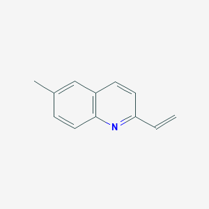 molecular formula C12H11N B12842090 6-Methyl-2-vinylquinoline 