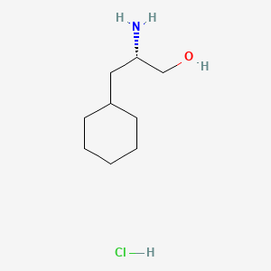 molecular formula C9H20ClNO B1284218 (S)-2-Amino-3-cyclohexylpropan-1-ol hydrochloride CAS No. 117160-99-3