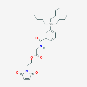 molecular formula C27H40N2O5Sn B128422 Maleimidoethyl 3-(tri-n-butylstannyl)hippurate CAS No. 158745-44-9