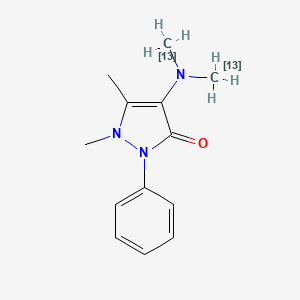 molecular formula C13H17N3O B1284231 4-[二((113C)甲基)氨基]-1,5-二甲基-2-苯基吡唑-3-酮 CAS No. 60433-90-1