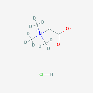 molecular formula C5H12ClNO2 B1284237 甜菜碱-三甲基-d9 盐酸盐 CAS No. 285979-85-3