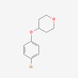 molecular formula C11H13BrO2 B1284239 4-(4-Bromophenoxy)tetrahydro-2H-pyran CAS No. 215453-84-2