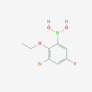molecular formula C8H9BBrFO3 B1284240 3-Bromo-2-ethoxy-5-fluorophenylboronic acid CAS No. 352534-82-8