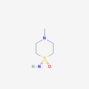 molecular formula C5H12N2OS B12842409 1-Imino-4-methylthiomorpholine 1-oxide 