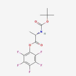molecular formula C14H14F5NO4 B12842425 Boc-alanine pentafluorophenyl ester CAS No. 50903-48-5