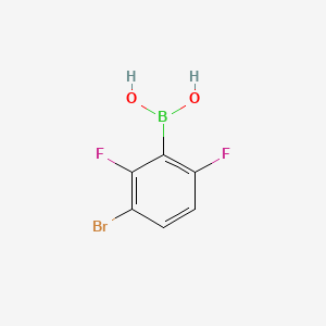 molecular formula C6H4BBrF2O2 B1284244 3-溴-2,6-二氟苯硼酸 CAS No. 352535-84-3
