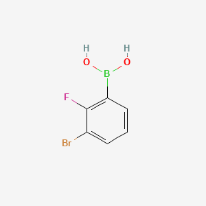 molecular formula C6H5BBrFO2 B1284245 3-Bromo-2-fluorophenylboronic acid CAS No. 352535-97-8