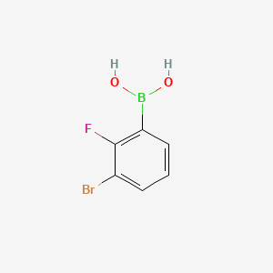 molecular formula C6H5BBrFO2 B1284245 (3-溴-2-氟苯基)硼酸 CAS No. 352535-97-8