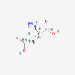 molecular formula C4H7NO4 B1284250 L-Aspartic acid-13C4,15N CAS No. 202468-27-7
