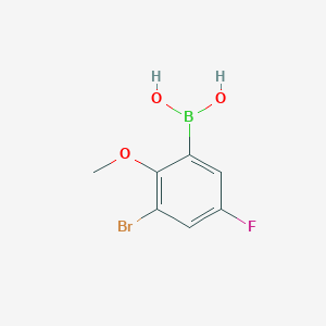 molecular formula C7H7BBrFO3 B1284253 3-Bromo-5-fluoro-2-methoxyphenylboronic acid CAS No. 352525-85-0