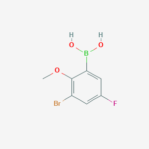 molecular formula C7H7BBrFO3 B1284253 (3-Bromo-5-fluoro-2-methoxyphenyl)boronic acid CAS No. 352525-85-0